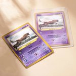 Personalisierte Lustige Klassische TCG Poke Karte mit Foto und Schutzhülle Sammelkartenspiel Geburtstagsgeschenk für Kinder Freunde Paare Poké-Fans