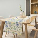 Camino de Mesa Personalizado de Flores con Nombre de Familia Decoración de Mesa Regalo de Pascua para Familia Judía