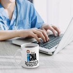 Personalized Cartoon Medical Character Ceramic Mug with Name Birthday Appreciation Inspirational Gift for Nurse Doctor Medical Staff