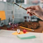 Personalisiertes Fantasy Drache Schwert Lesezeichen mit Namen Perle Stern Lesezubehör Geburtstag Geschenk für Leseratten Bücherwürmer Drachenliebhaber