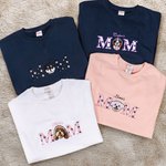 Personalised Embroidered Pet Photo Mom Soft T-shirt Sweatshirt Hoodie with Name Mother’s Day Birthday Gift for Mom Pet Lover Owners