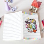 Gepersonaliseerd notitieboekje A5 met naam voor leerkracht met potlood en initiaal, Teacher's Day Appreciation Terug naar school cadeau voor leerkracht