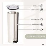 Personalized Faux Glitter Pencil Crayon Apple Name 20 oz Skinny Tumbler and Badge Holder Appreciation Back to School Gift for Teacher