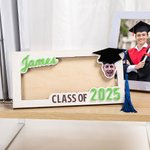 Personalized Graduation Cap Photo Wooden Money Holder with Name and Year Class of 2025 Graduation Gift for Graduates