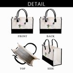 Croce floreale personalizzata Bibbia Borsa in tela di grande capacità con nome Accessori da viaggio Regalo di battesimo e compleanno per donne cristiane