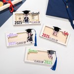 Personalized Graduation Cap Photo Wooden Money Holder with Name and Year Class of 2025 Graduation Gift for Graduates
