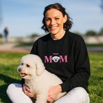 Personalised Embroidered Dog Cat Pet Portrait Photo Soft T-shirt Sweatshirt Hoodie with Name Birthday Holiday Gift for Pet Owners Lovers