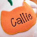 Peluche fantasma personalizado suave y tierno con nombre y bolsillo para dulces regalo de fiesta de Halloween para niños