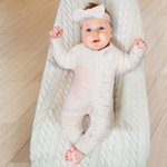 Personalised 100% Cotton Ruffle Waffle Name Baby Romper with Zipper Bow Headband Set Baby Shower Birthday Gift for Girl Newborns