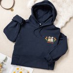 Personalisierte gestickte Blume Hund Katze Haustier Portrait Foto T-Shirt Sweatshirt Hoodie mit Namen Geburtstag Jahrestag Geschenk für Tierbesitzer Liebhaber