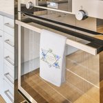 Personalised Floral Jewish Star Super Absorbent 100% Cotton Waffle Towel with Name Passover Gift for Jewish Family