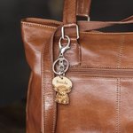 Personalised Cute Highland Cow Wooden Keychain  with Name Bag Accessories  Birthday Gift for Highland Cow Lovers