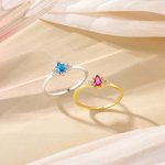 Personalized Vintage Marquise Birthstone Ring Dainty Jewelry Anniversary Birthday Gift for Women