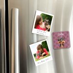 Personalized Cute Paw 3D Cartoon Dog Acrylic Fridge Magnet with Name Birthday Anniversary Gift for Dog Dad Dog Mom Pet Lovers