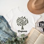 Personlig Ek Ekollon 100% bomull T-shirt Baby Bodysuit med namn Fars dag Födelsedagspresent för vän familj