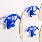 Personalised Multicolour 3D Text Monogram Adjustable Cowboy Hat Rack with Double-sided Tape Home Decor Gift for Cowgirl Cowboy