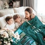 Personalizzato Bibbia Dio dice Io Sono Personaggio dei cartoni animati Coperta morbida con nome Compleanno Regalo di battesimo religioso per i cristiani Famiglia