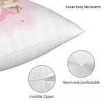 Personalisierte niedliche Tier Ballerina weichen Wurf Kissenbezug mit Namen Home Decor Geburtstagsgeschenk für Ballett-Liebhaber Mädchen