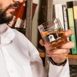 Personalized To My Amazing Dad 3D Cartoon Dog 10 oz Whiskey Glass with 1-4 Names Happy Father's Day Gift for Dog Dad Dog Lover