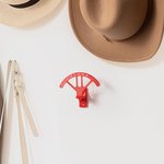 Personalised Multicolour 3D Text Monogram Adjustable Cowboy Hat Rack with Double-sided Tape Home Decor Gift for Cowgirl Cowboy