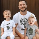 Personlig Ek Ekollon 100% bomull T-shirt Baby Bodysuit med namn Fars dag Födelsedagspresent för vän familj