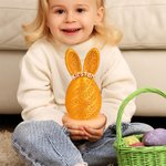 Personalized Multicolor Easter Bunny Egg LED Night Light with Name and Base Room Decor Easter Gift for Girls Boys