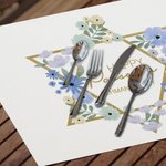 Personalized Happy Passover Floral Jewish Star Set of 2 Placemats with Family Name Dining Table Decor Jewish Holiday Gift for Family