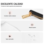 Cartera larga personalizada de cuero PU con 1 a 8 nombres y compartimentos con personaje de dibujos animados regalo para mujeres en Día de la Madre