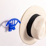Personalised Multicolour 3D Text Monogram Adjustable Cowboy Hat Rack with Double-sided Tape Home Decor Gift for Cowgirl Cowboy