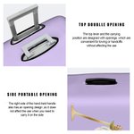 Personalized Boho Floral Initial Luggage Cover Protector Fits 18-32 Inches Suitcase with Name Travel Accessories Birthday Gift for Family Friends