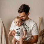 Personlig Ek Ekollon 100% bomull T-shirt Baby Bodysuit med namn Fars dag Födelsedagspresent för vän familj