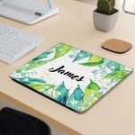 Personalized Watercolor Birth Flower Design Non-slip Mouse Pad with Name Home Office Supplies Birthday Gift for Employees Family Friends
