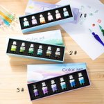 Personalisierte mundgeblasenem Kristallglas Dip Pen und Box Set mit Initialen und Namen Zeichnung Signatur Zubehör Geburtstag Geschenk für Liebhaber des Schreibens