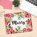 Personalized Watercolor Birth Flower Design Non-slip Mouse Pad with Name Home Office Supplies Birthday Gift for Employees Family Friends