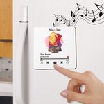 Personalized Couple Music Player Fridge Magnet with Names Home Decor Valentine's Day Anniversary Gift for Couple