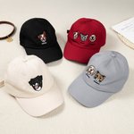 Personalized Embroidered Dog Cat Portrait 100% Cotton Adjustable Baseball Cap with Names Outdoor Accessories Pet Party Birthday Gift for Pet Owners