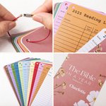 Personalisierte Die Bibel in einem Jahr Leseplan Liste mit Namen und Glitter Stift Geburtstag Taufe Geschenk für Familie Christian