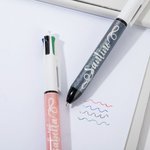 Personliga indragbara glitter 4-i-1 kulspetspennor med namn Lärardagen Sjuksköterskeveckan Uppskattning Födelsedagspresent för sjuksköterskor Lärare Studenter