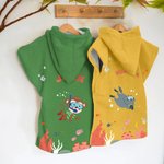 Toalla de playa con capucha personalizada de animales y nombre suave y secado rápido esencial para la playa regalo de cumpleaños para niños