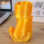 Personalised Multicolour 3D Printed Boxing Gloves Pen Holder with Name Stationery Storage Desktop Decor Birthday Gift for Boxing Lovers Athletes