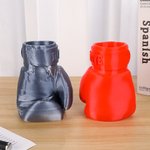 Personalised Multicolour 3D Printed Boxing Gloves Pen Holder with Name Stationery Storage Desktop Decor Birthday Gift for Boxing Lovers Athletes