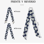 Pañuelo personalizado con flores de nacimiento y nombre decoración en bolso regalo para chicas y mujeres en fiestas o cumpleaños