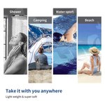 Henkilökohtainen Cartoon Bride Character Quick Dry Ylimitoitettu rantapyyhe, jossa on perheen nimi ja päivämäärä Häät Bridal Shower Lahja morsiamille Vastanaineet