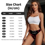 Personalized Heart Lip Breathable Couple Thong Brief Boxer Underwear Set with Texts Honeymoon Travel Valentine's Day Gift for Men Women
