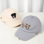 Personalized Embroidered Dog Cat Portrait 100% Cotton Adjustable Baseball Cap with Names Outdoor Accessories Pet Party Birthday Gift for Pet Owners