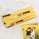 Personligt mångfärgat Cheer Slogan Pet Photo Stretchigt Anti-svett Sportpannband med namn Sporttillbehör Födelsedagspresent för män Kvinnor Sportälskare