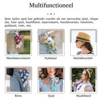 Gepersonaliseerde Multikleurige Geboortebloem Hoofdband Handtas Sjaal met Naam Vakantiefeest Verjaardagscadeau voor Meisjes en Vrouwen