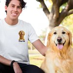 Personalized Cute 3D Cartoon Dogs Soft T-shirt Sweatshirt with 1-3 Name Anniversary Birthday Gift for Dog Mom Dad Pet Lovers