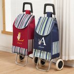 Borsa di ricambio personalizzata con iniziale e nome monogramma durevole e grande carrello della spesa campeggio accessorio regalo per famiglia