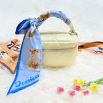 Foulard multicolore personalizzato con la foto degli animali domestici e nome regalo di compleanno o quotidiano per donne e amanti degli animali